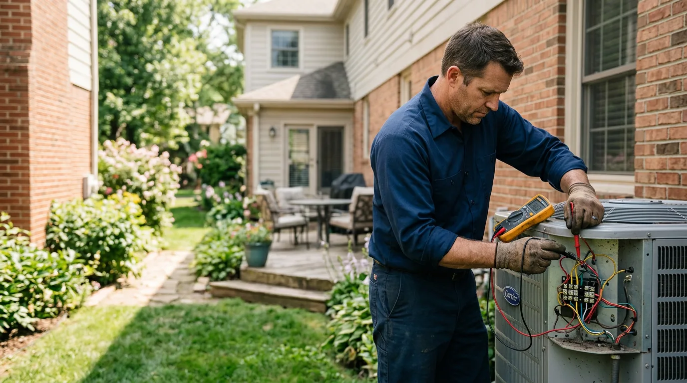 HVAC technician working near Wittensville, KY
